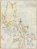 Historic Map : Anson Chart of Map of The Philippine Islands, 1748, Vintage Wall Art
