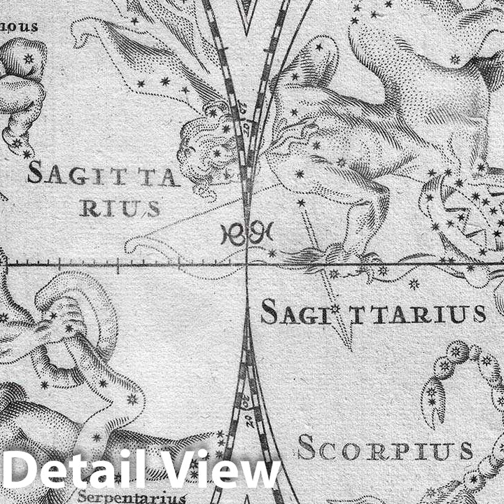 Historic Map : De Wit Map of The Celestial Hemispheres Historic Map : De Wit Map of The Celestial Hemispheres