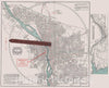 Historic Map : Fred Bain Guide Map of Portland, Oregon, 1926, Vintage Wall Art