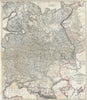 Historic Map : Faden and Nantiat Antique Map of Russia in Europe, 1808, Vintage Wall Art