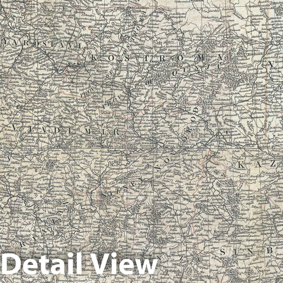 Historic Map : Faden and Nantiat Antique Map of Russia in Europe, 1808, Vintage Wall Art