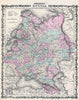 Historic Map : Johnson Map of Russia, 1861, Vintage Wall Art