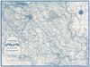 Historic Map : Denny and Co. Pocket Map of Santa Clara County, California, 1913, Vintage Wall Art