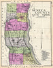 Historic Map : Century Map of Seneca County, New York, 1912, Vintage Wall Art