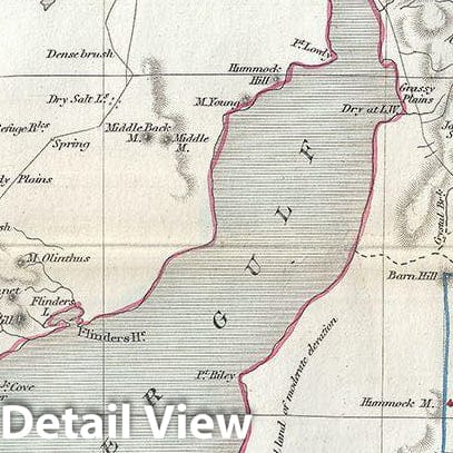Historic Map : Tallis and Rapkin Map of South Australia, Australia, 1851, Vintage Wall Art