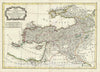 Historic Map : Bonne Map of Turkey, Syria and Iraq (Asia Minor), 1771, Vintage Wall Art