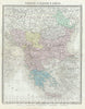 Historic Map : Tardieu Map of Greece and The Balkans, 1874, Vintage Wall Art