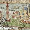 Historic Map : Engelbrecht Map and View of Venice, Italy, 1725, Vintage Wall Art