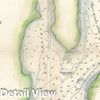 Historic Map : U. S. Coast Survey Map or Chart of The Warren River, Rhode Island, 1866, Vintage Wall Art