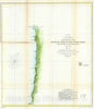 Historic Map : U.S. Coast Survey Antique Map or Chart of The Coast of Washington anArtegon, Version 2, 1851, Vintage Wall Art