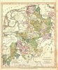 Historic Map : Wilkinson Map of Westphalia, Germany, 1794, Vintage Wall Art
