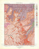 Historic Map : USGS Geologic Map of Ishawooa, Yellowstone National Park, 1904, Vintage Wall Art