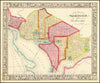 Historic Map : Plan of the City of Washington.The Capitol of the United States of America., 1861, Vintage Wall Art