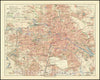 Historic Map : Berlin Mit Den Vororten., 1905, Vintage Wall Art