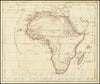 Historic Map : ???ra,Map of Africa, 1836, Vintage Wall Art