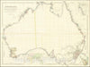 Historic Map : Australia From Surveys Made By Order of the British Government Combined with those of D'Entrecasteaux, Baudin, Freycinet &c.&c. By John Arrowsmith. 1840, 1840, Vintage Wall Art