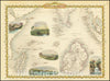 Historic Map : Islands in the Indian Ocean, 1851, Vintage Wall Art