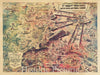 Historic Map : Berlin Airlift,1st Airlift Task Force United States Air Forces in Europe, 1949, Vintage Wall Art