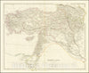Historic Map : Turkey in Asia, 1840, Vintage Wall Art