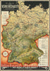 Historic Map : Pan American Airways Advertising Map -- Occupied Germany, 1946 v2, Vintage Wall Art