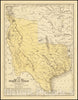 Historic Map : State of Texas, 1846, Vintage Wall Art
