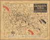 Historic Map : The Campus of The University of Texas.Austin, Texas.Map Originated and Distributed by Hemphill's Book Stores, 1945, Vintage Wall Art