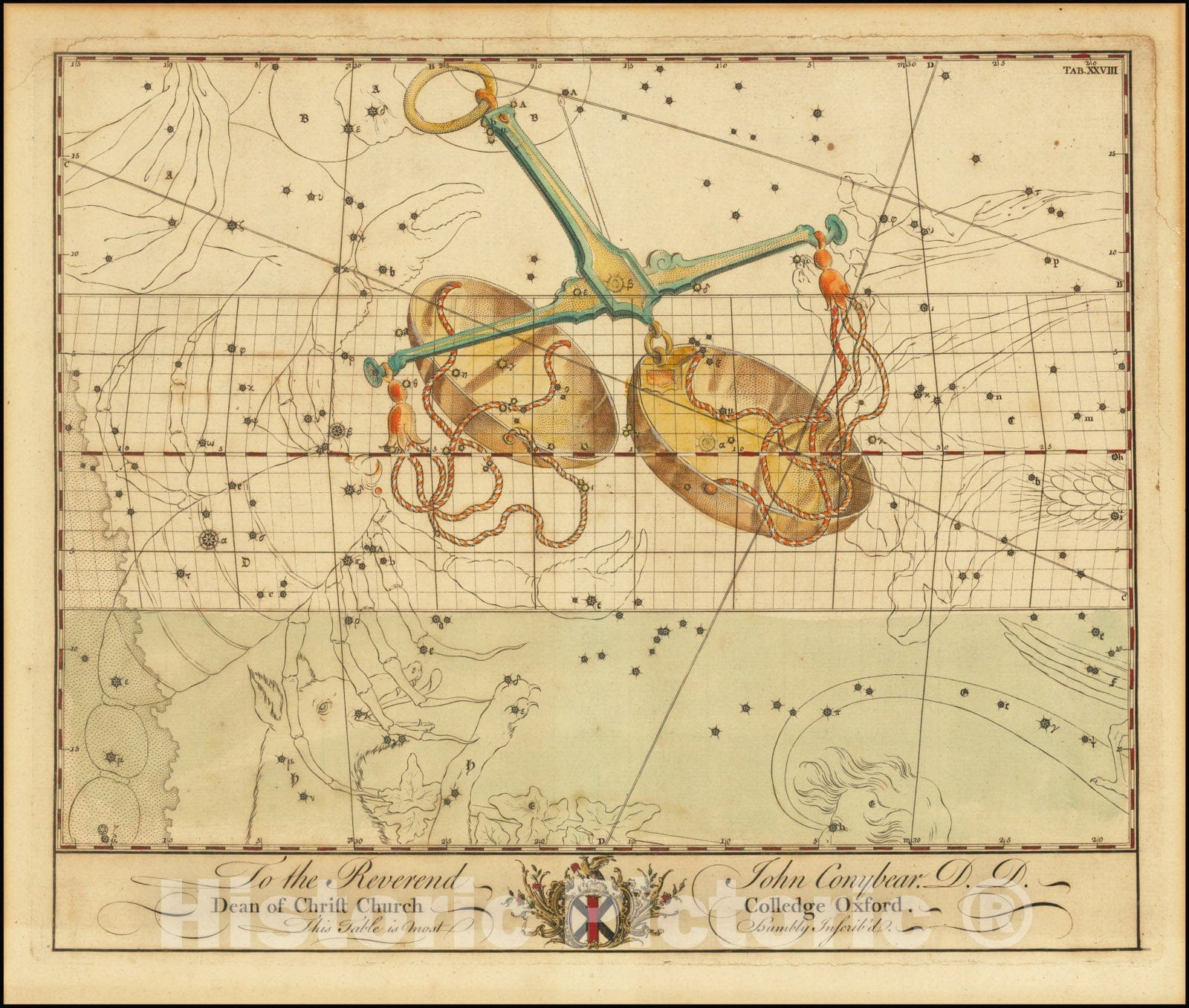 Historic Map : Libra,  1750, Vintage Wall Art