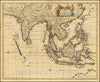 Historic Map : Tabula Indiae Orientalis, 1662, Vintage Wall Art