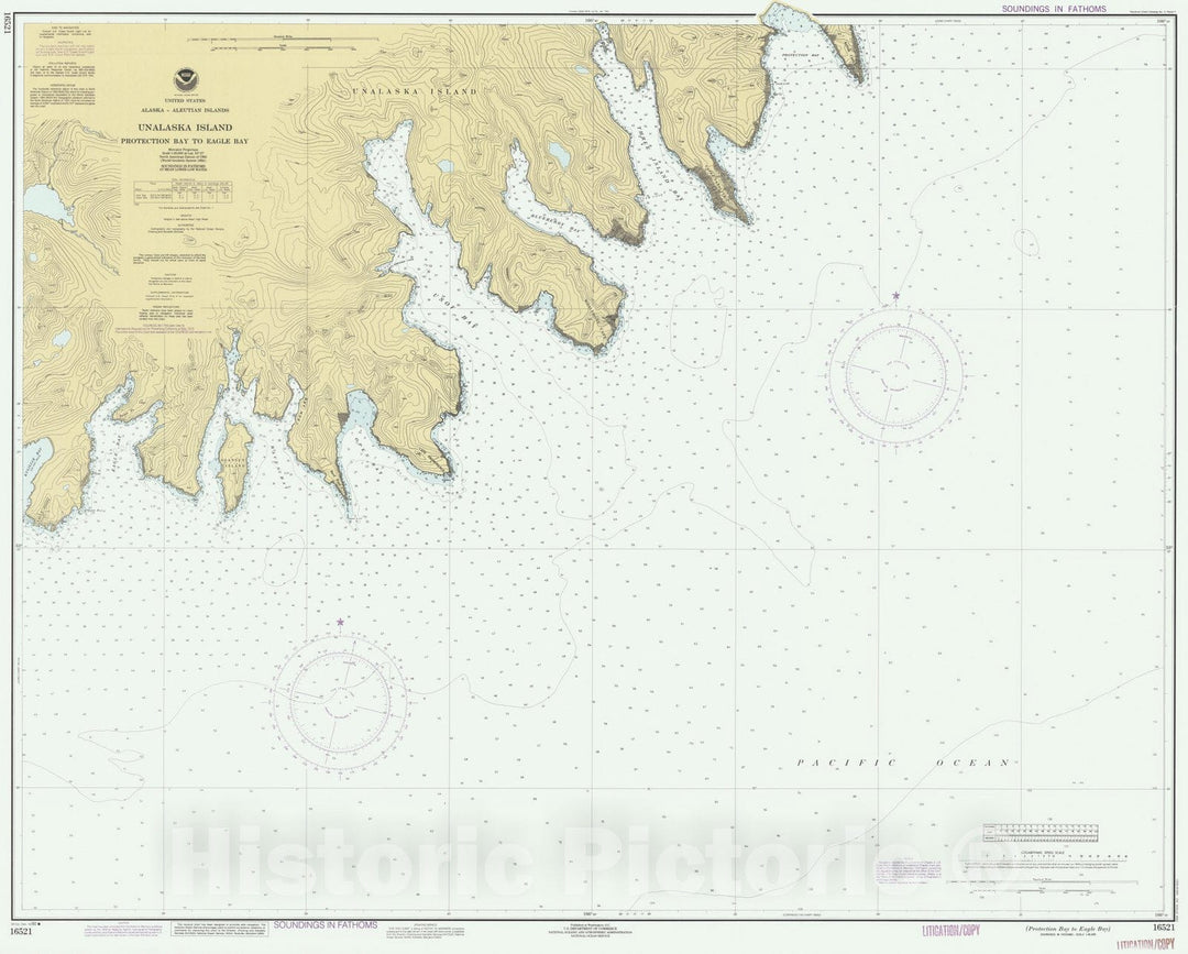 Historic Nautical Map - Protection Bay To Eagle Bay, AK, 1990 NOAA Cha ...