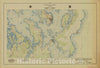 Historic Nautical Map - International Boundary, From The Source Of The St. Croix River To The Atlantic Ocean, Sheet No.17, ME, 1925 NOAA Topographic - Vintage Wall Art