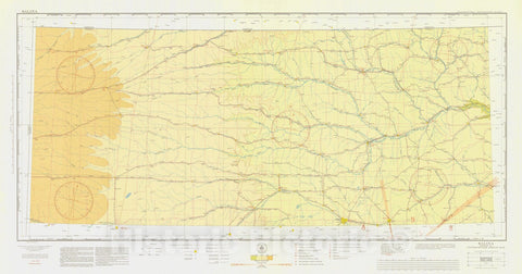 Historic Nautical Map - Salina Section Of United States Airway Map, KS, CO, 1933 AeroNOAA Chart - Vintage Wall Art