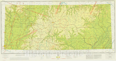 Historic Nautical Map - Tulsa Section Of United States Airway Map, KS, AR, OK, MO, 1934 AeroNOAA Chart - Vintage Wall Art