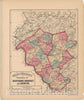 Historic Map : Hunterdon & Mercer & Somerset 1873, Combined Atlas State of New Jersey & The County of Hudson , Vintage Wall Art