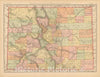 Historic Map : United States Maps, Colorado 1894 , Vintage Wall Art