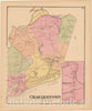 Historic Map : Atlas State of Rhode Island, Charlestown 1870 , Vintage Wall Art
