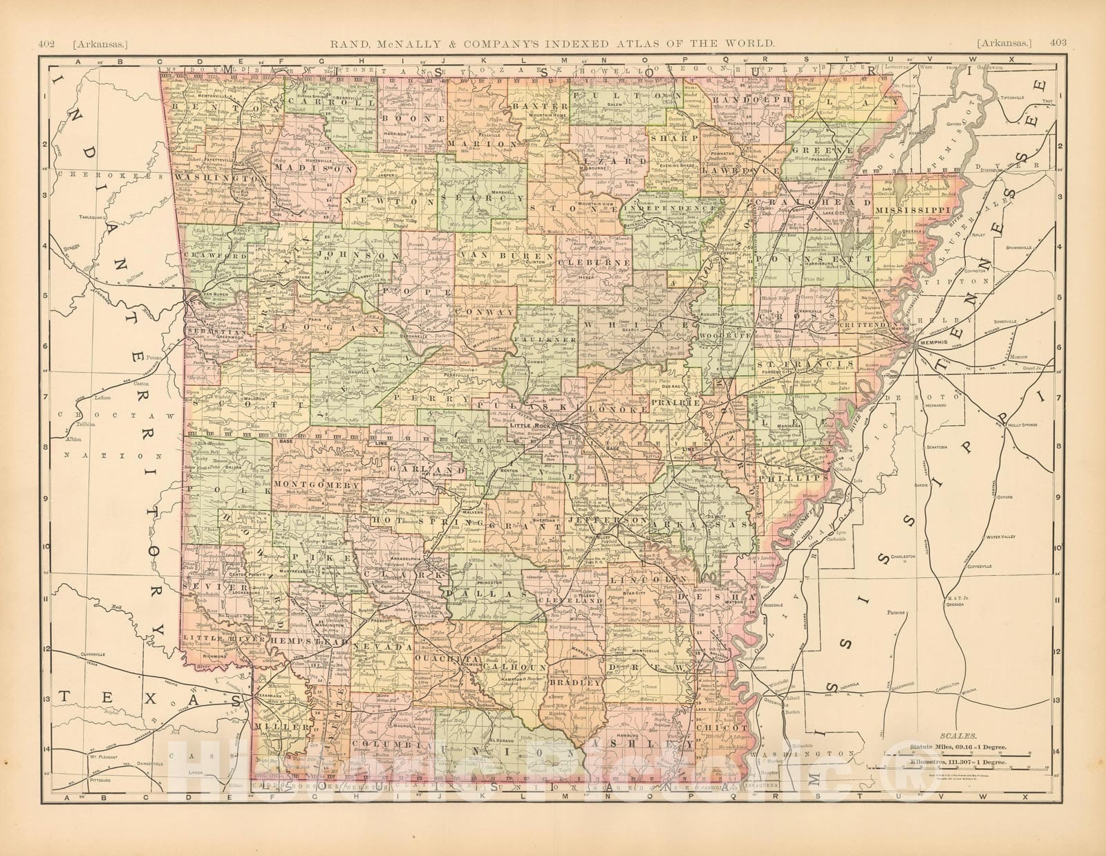 Arkansas, Mississippi & Louisiana Map,1862 - Original Art, Antique Maps &  Prints