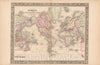Historic Map : World Map 1864 , New General (World) Atlas , v2, Vintage Wall Art