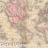 Historic Map : World Map 1864 , New General (World) Atlas , v2, Vintage Wall Art
