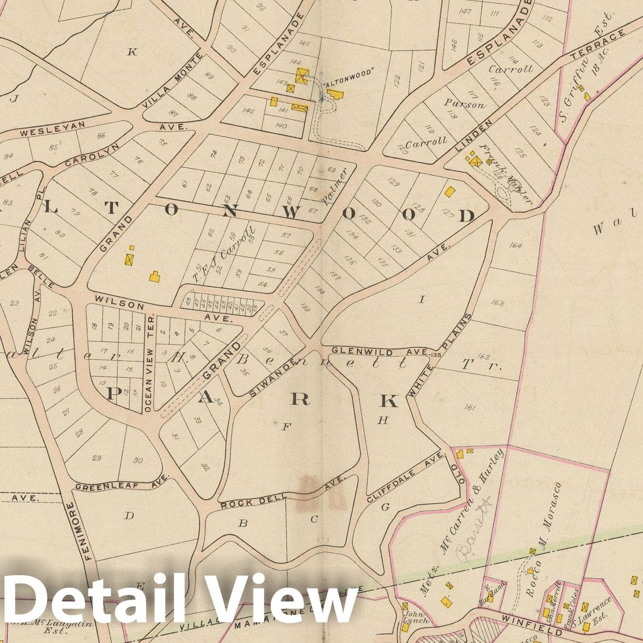 Historic Map : Atlas of Westchester County, NY, Vol. 1, Mamaroneck 1910 Plate 031 , Vintage Wall Art