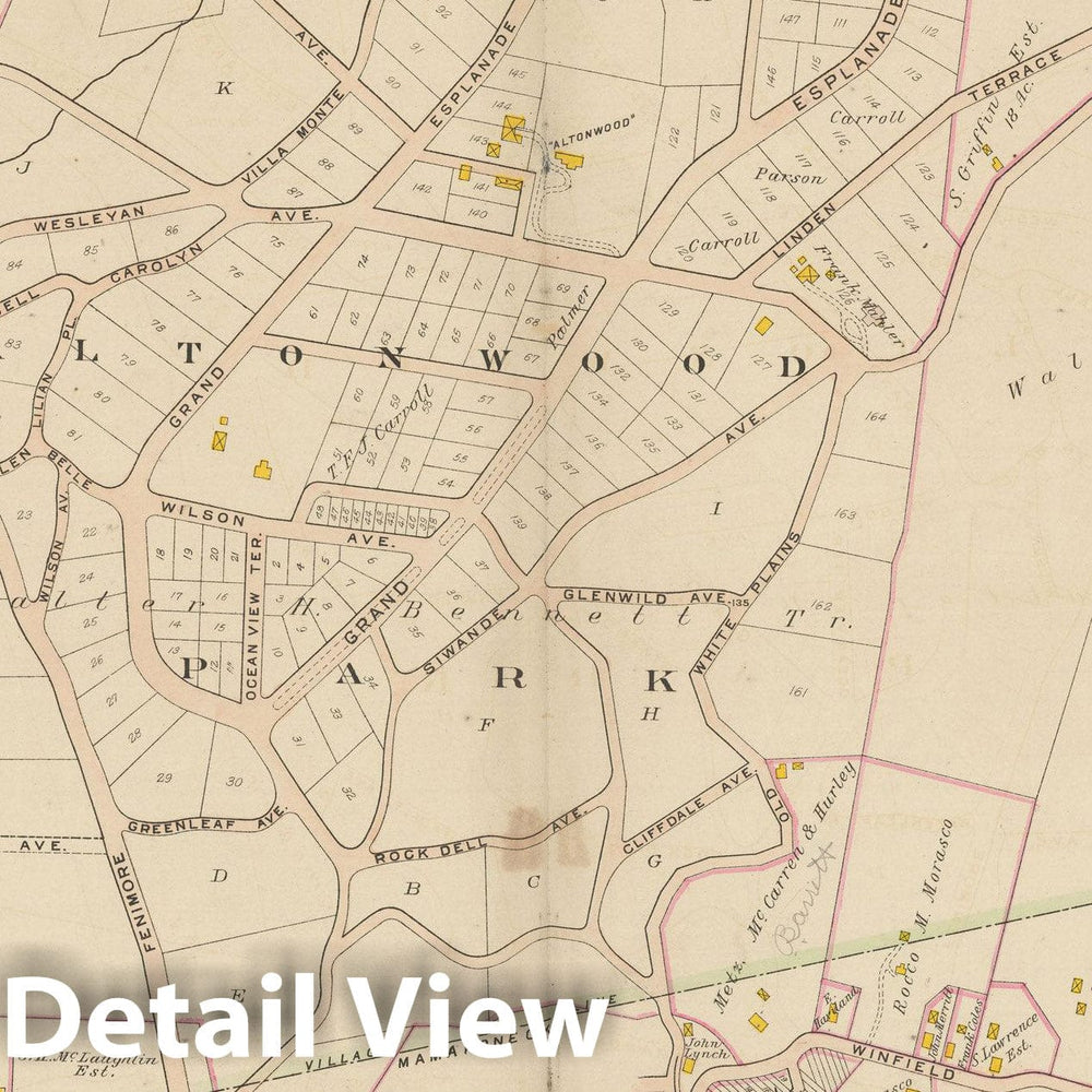Historic Map : Atlas of Westchester County, NY, Vol. 1, Mamaroneck 1910 Plate 031 , Vintage Wall Art