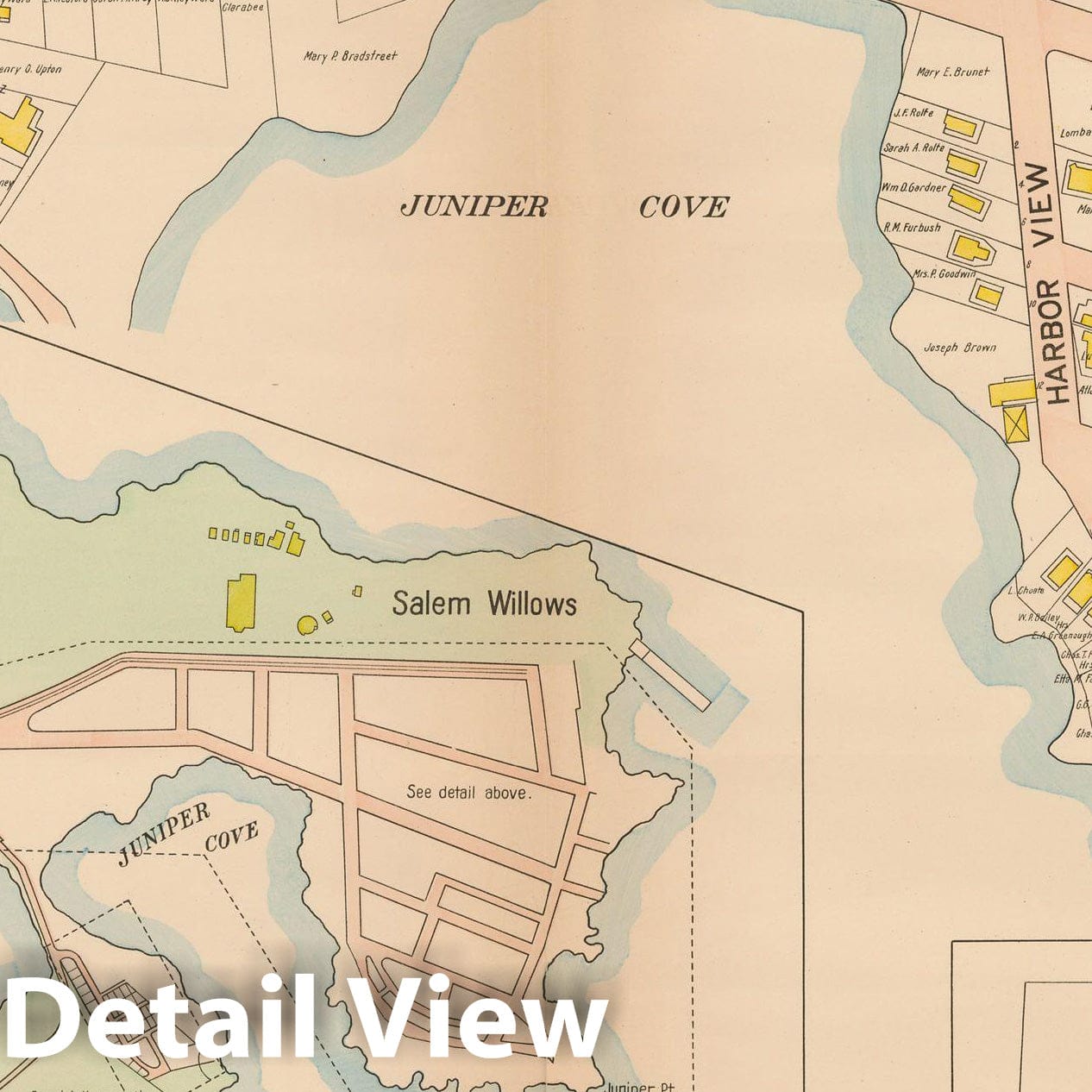 Historic Map : Atlas City of Salem, Salem 1911 Plate 006 , Vintage Wall Art