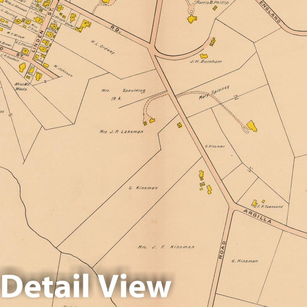 Historic Map : Atlas Towns of Topsfield, Ipswich, Essex, Hamilton and Wenham, Essex County, MA, Ipswich 1910 Plate 009 , Vintage Wall Art