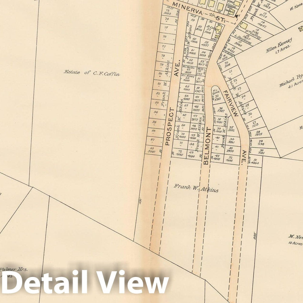 Historic Map : Atlas of Town of Swampscott, Swampscott 1897 Plate 011 , Vintage Wall Art