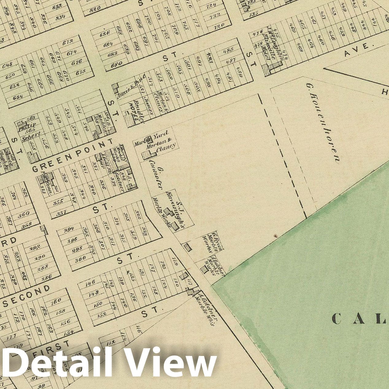 Historic Map : Atlas of Long Island, New York, Long Island City & Queens 1873 , v4, Vintage Wall Art