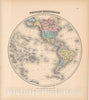 Historic Map : World Map 1856 , v3, Vintage Wall Art