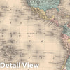 Historic Map : World Map 1856 , v3, Vintage Wall Art