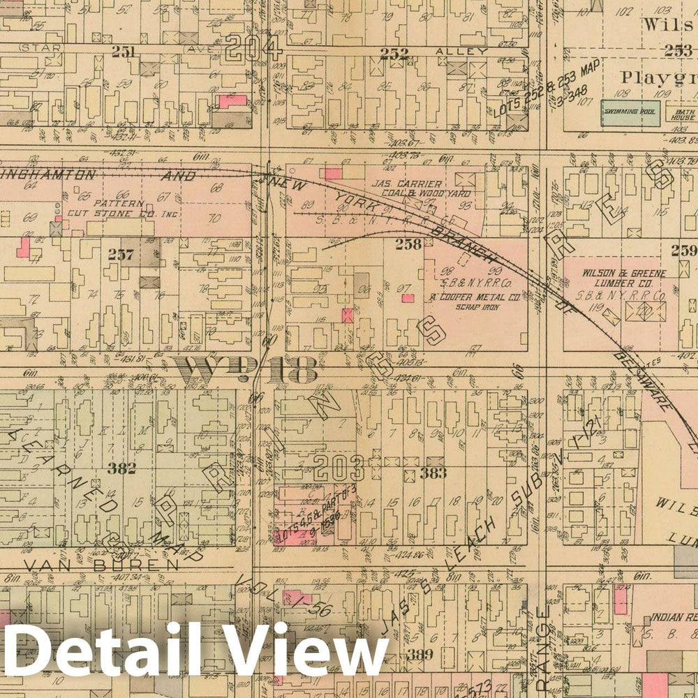 Historic Map : Atlas City of Syracuse, NY and Suburbs, Syracuse 1924 Plate 003 , Vintage Wall Art