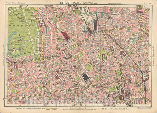 Historic Map : Europe, London 1917 Plate 008 , Vintage Wall Art