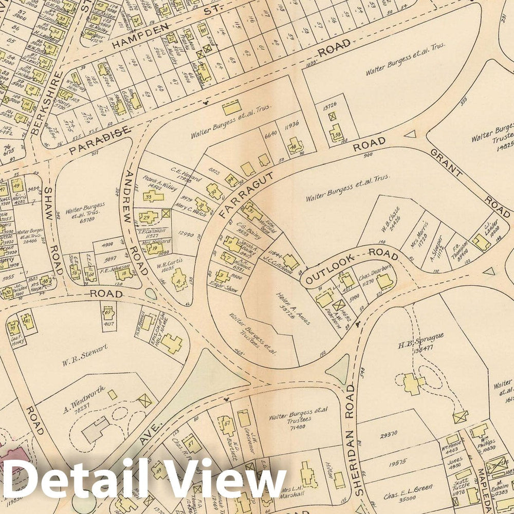 Historic Map : Atlas of Town of Swampscott, Swampscott 1897 Plate 002 , Vintage Wall Art