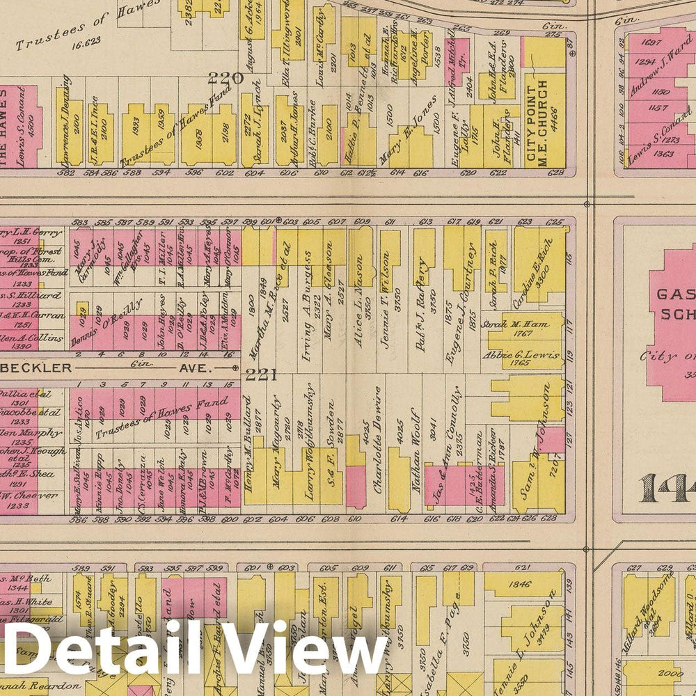 Historic Map : Atlas of South Boston, South Boston 1910 Plate 022 , Vintage Wall Art